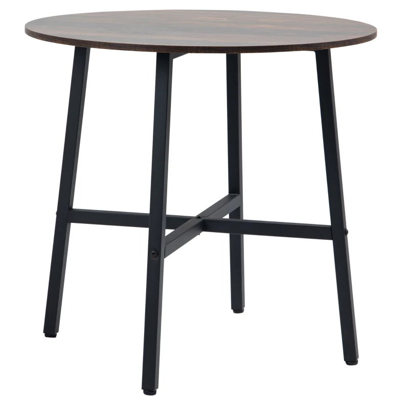 HOMCOM Stół jadalny z rustykalnym blatem