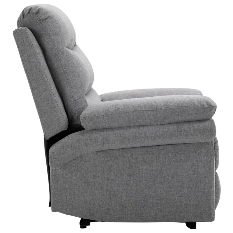 HOMCOM Recliner z funkcją rozkładania Krzesło TV Recliner Linen-Touch