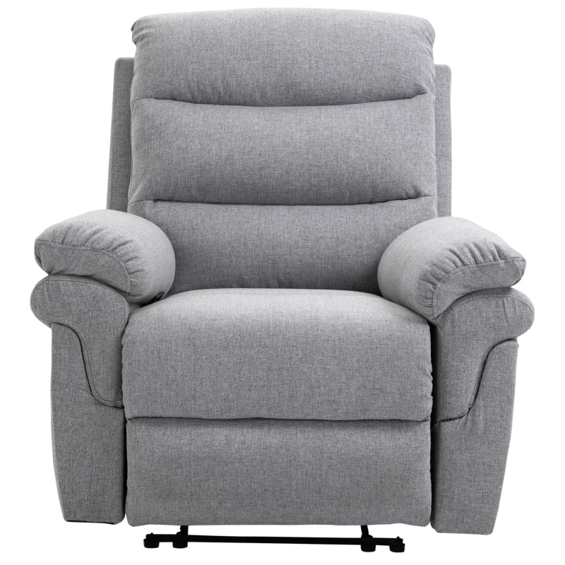 HOMCOM Recliner z funkcją rozkładania Krzesło TV Recliner Linen-Touch