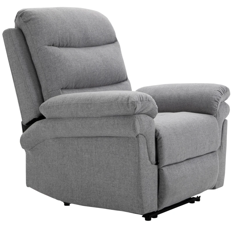 HOMCOM Recliner z funkcją rozkładania Krzesło TV Recliner Linen-Touch