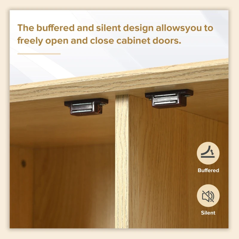 Modern Simple Sideboard with Woven Door Design, Drawers, and Unique Legs, 120L x 40W x 80H cm, Light Oak