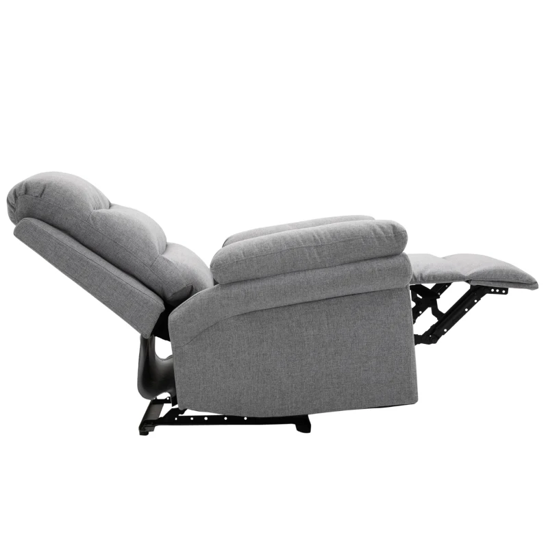 HOMCOM Recliner z funkcją rozkładania Krzesło TV Recliner Linen-Touch