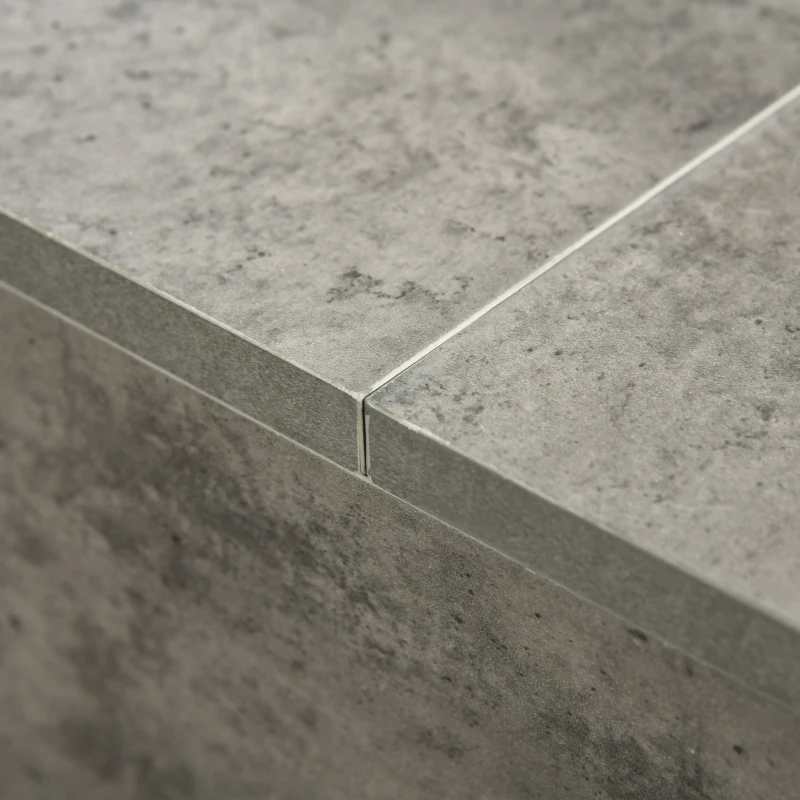 HOMCOM Mesa de Centro Elevável Mesa de Café Versátil com Armazenamento Oculto Pés de Metal 90x60,5x45,5 cm Cinzento e Preto