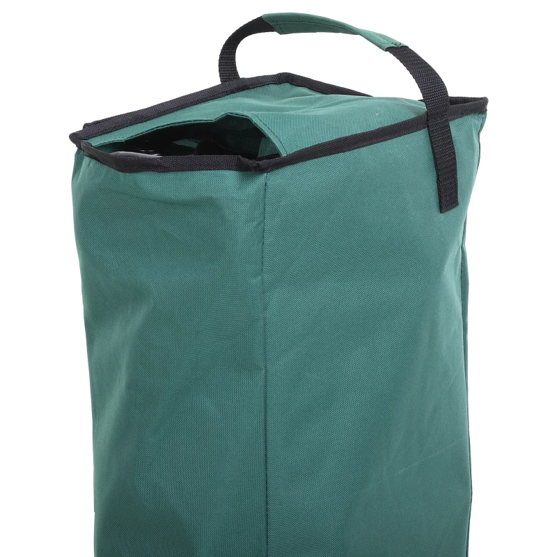 Outsunny Bollerwagen Faltbarer Handwagen 360° Gartenwagen Transportwagen mit  Teleskop Griff Verstellbarer Griffhöhe Strandwagen bis 70 kg Tragkraft Metall Oxford Grün 108 x 55 x 59-89 cm