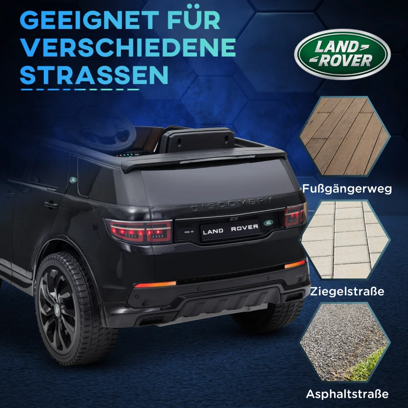 AIYAPLAY Elektryczny samochód dla dzieci, 12V pojazd dla dzieci z pilotem, LED, muzyką i klaksonem, 3-6 lat, Czarny