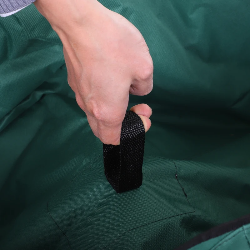 Outsunny Bollerwagen Faltbarer Handwagen 360° Gartenwagen Transportwagen mit  Teleskop Griff Verstellbarer Griffhöhe Strandwagen bis 70 kg Tragkraft Metall Oxford Grün 108 x 55 x 59-89 cm