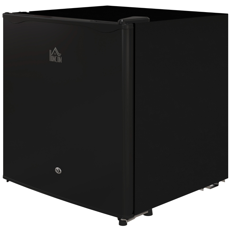 HOMCOM 46 Litre Lockable Countertop Fridge - Black