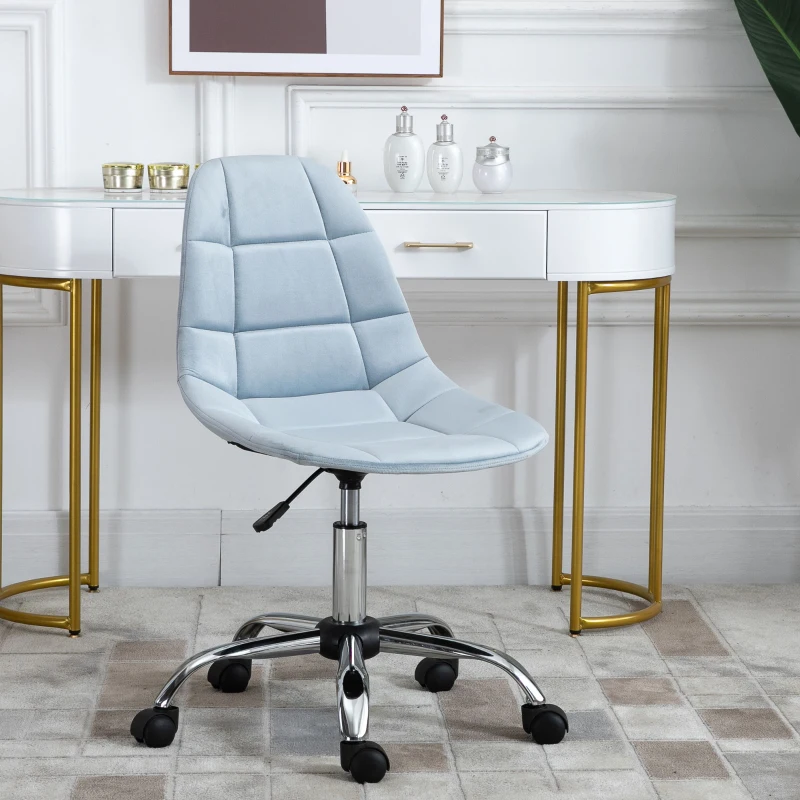 Vinsetto Scaun Rotativ pentru Birou Ergonomic Ajustabil Albastru