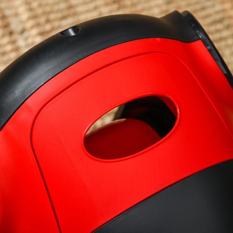 HOMCOM Vasino per Bambini da 6 Mesi a 3 Anni a Forma di Macchina con Volante e Vaschetta Rimovibile, Rosso