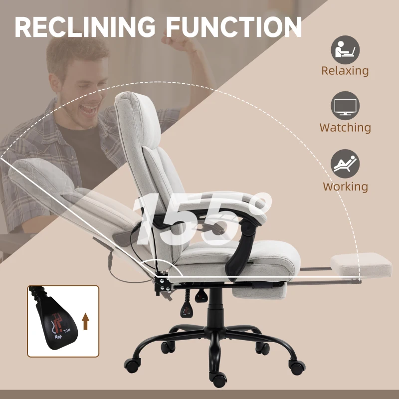 Vinsetto Krzesło biurowe z funkcją masażu