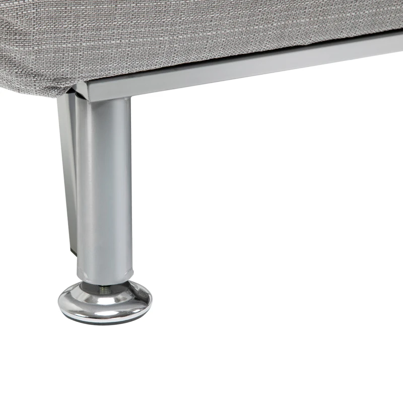 Fotel rozkładany składany sofa z funkcją spania materac składany łóżko dla gości szary sofa