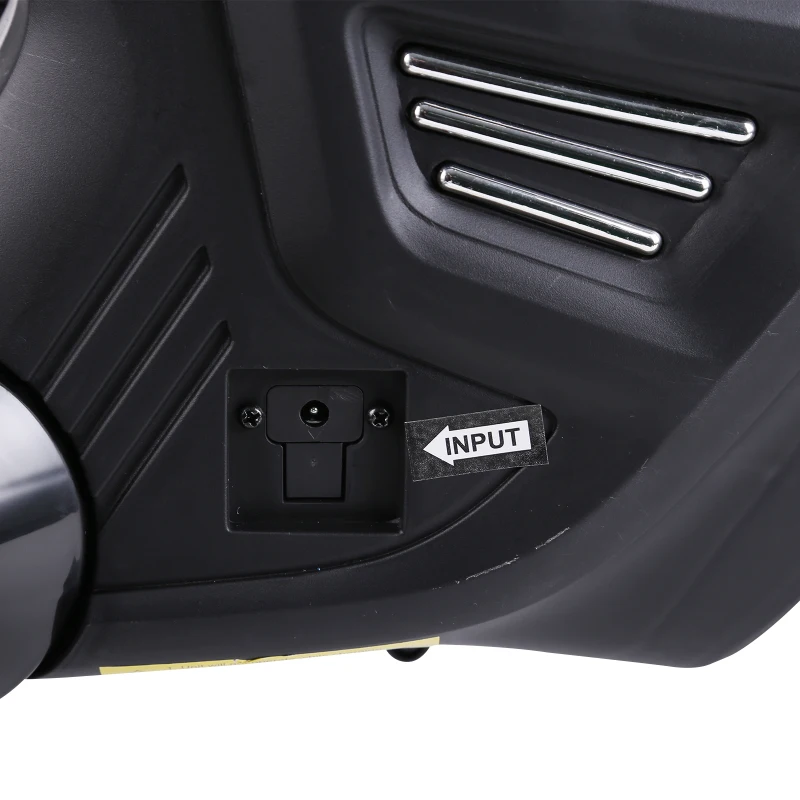 HOMCOM Kindermotorrad Kinder-Elektromotorrad Elektro-Motorrad für Kinder 3-6 Jahren Licht Musik MP3 Elektrofahrzeug mit Stützrädern maximal 3 km/h Metall + Kunststoff Rot 105 x 52,3 x 62,3 cm