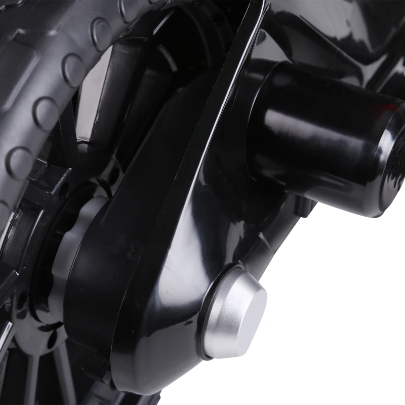 HOMCOM Kindermotorrad Kinder-Elektromotorrad Elektro-Motorrad für Kinder 3-6 Jahren Licht Musik MP3 Elektrofahrzeug mit Stützrädern maximal 3 km/h Metall + Kunststoff Rot 105 x 52,3 x 62,3 cm