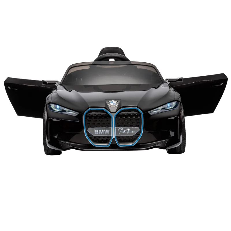 HOMCOM Kinderauto, aufladbarer Akku, 3-5 km/h, mit Fernbedienung, Multimedia-Player, schwarz