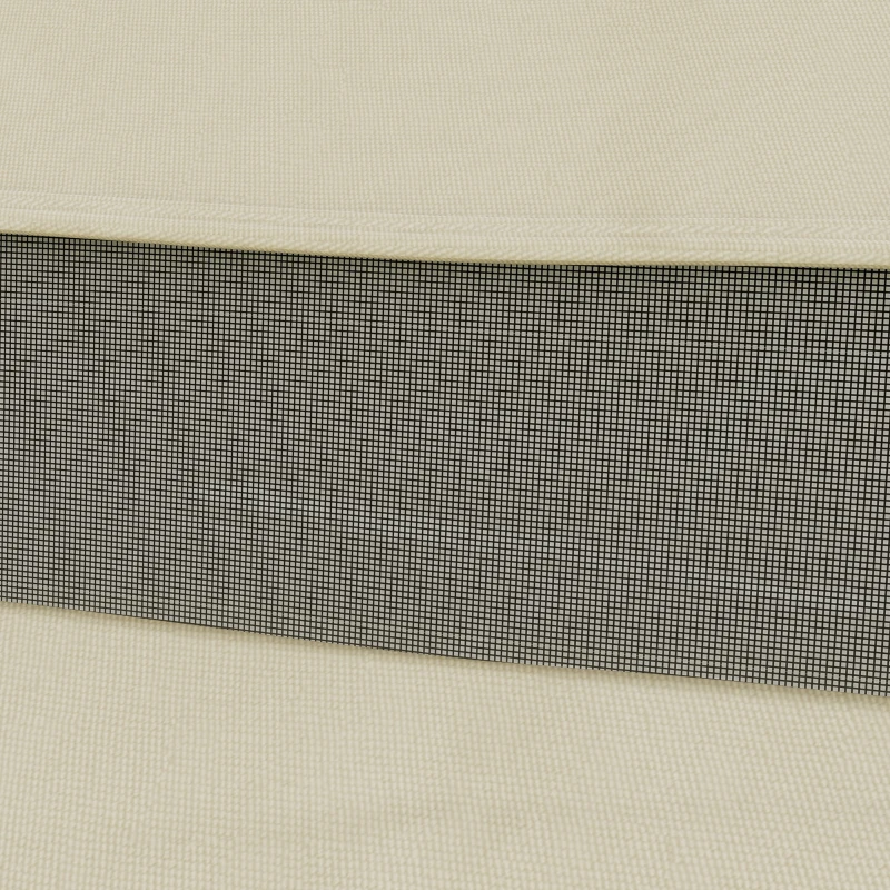 Outsunny Paviljoen Vervangingsdak, 3 x 4 m, Vervangzeil met Waterafvoergaten, Polyester, Zonbescherming, UPF30+, Crèmewit