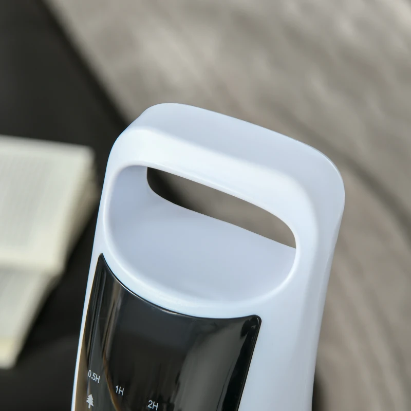 HOMCOM Leiser schwenkbarer Säulenventilator 40 W Fernbedienung Touchpanel 3 Geschwindigkeiten Höhe 91,5 cm Weiß