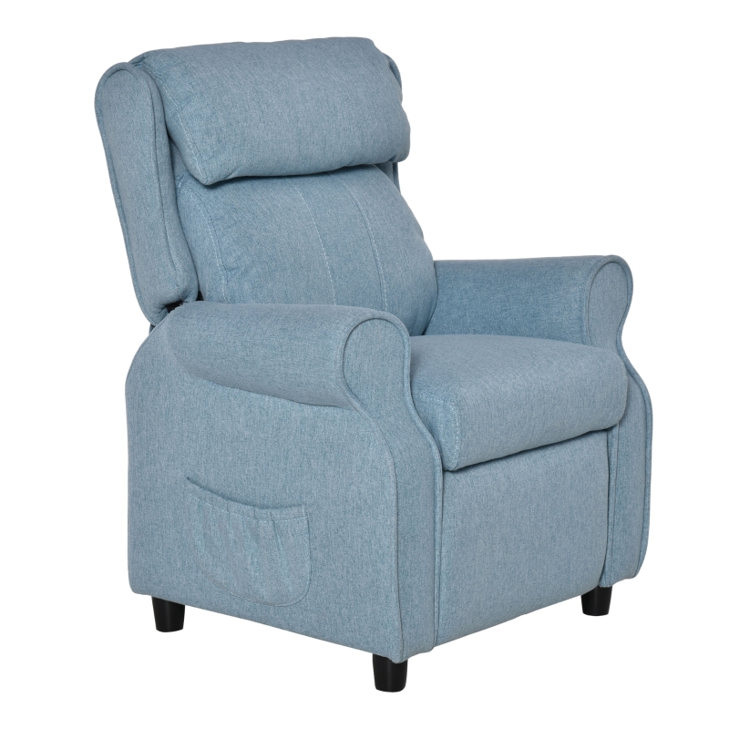 HOMCOM Chaises d'Appoint avec Coussin, Siège et Dossier Rembourrés, Fauteuil