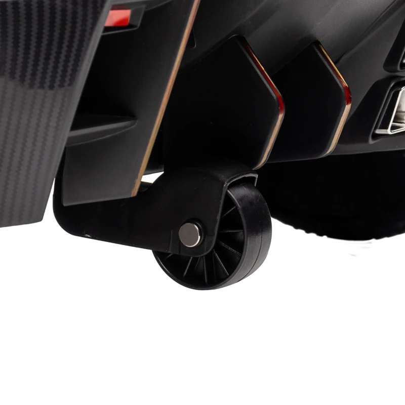 HOMCOM Voiture Électrique pour Enfants, Lamborghini Veneno sous Licence, 3-7 km/h, Portes Papillon, Lecteur Musical, Télécommande, Rose(m-5)