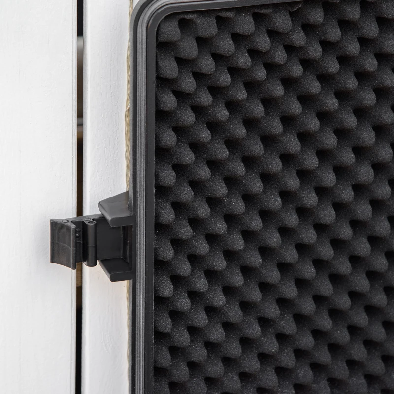 Stoßfeste Kameratasche - Outdoor-Kameratasche - vorgeschnittener Schaumstoff - wasserdicht - PP Schwarz