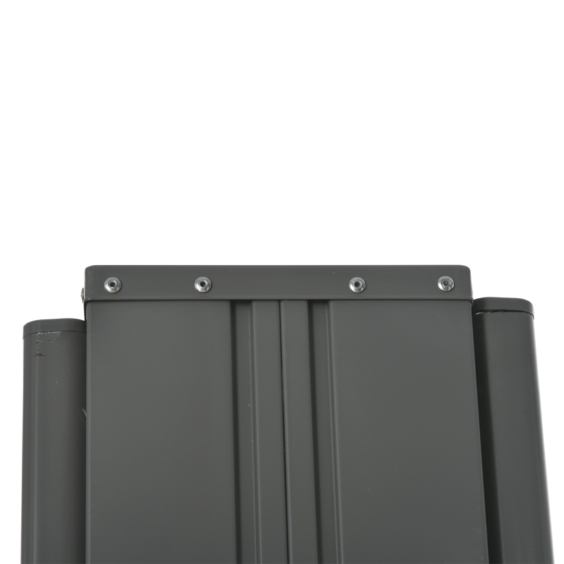 Outsunny Doppelter seitlicher ausziehbarer Sichtschutz Store 6L x 1,80H m Polyester Anti-UV Creme