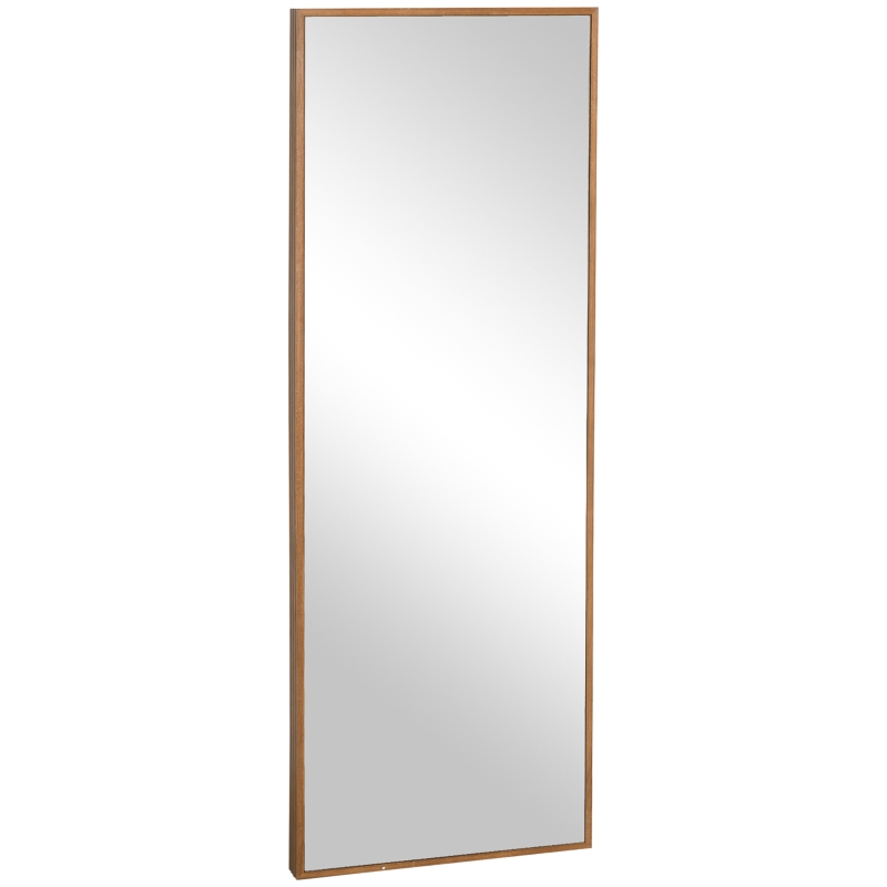 HOMCOM Miroir mural haut en cadre de pin, 45L x 125H x 4,8P cm