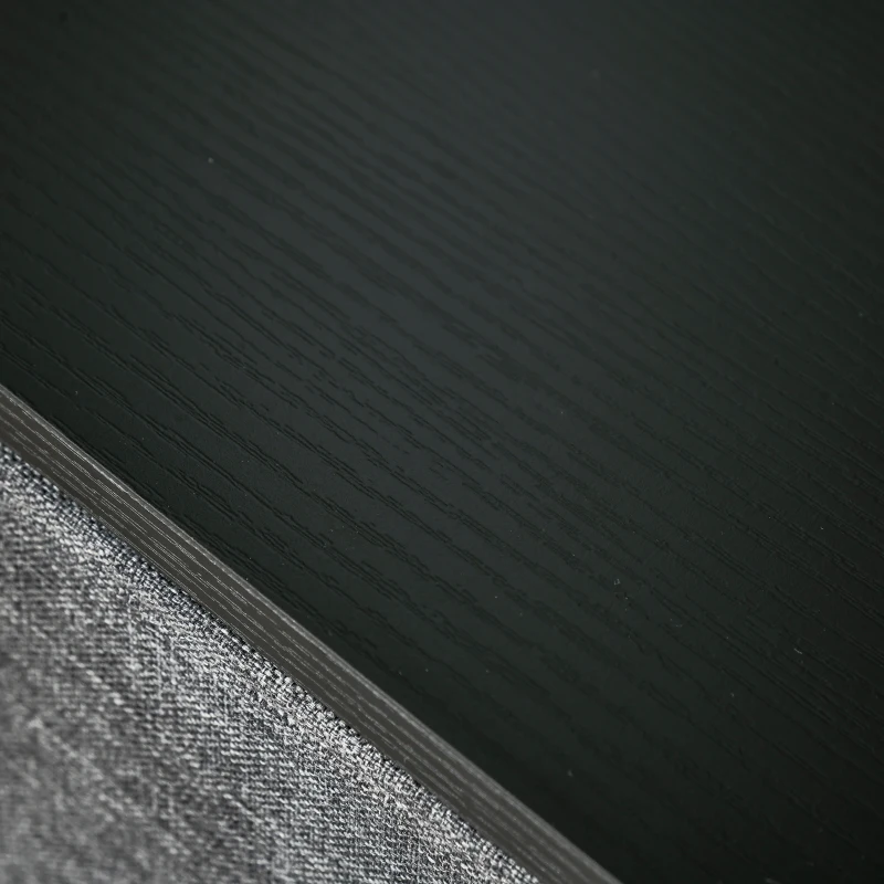 HOMCOM Kommode 7 Schubladen Aufbewahrungsmöbel Stoffschubladen Faltbarer - schwarzes Stahlgestell - 80L x 29B x 78,5H cm, Schwarz und Grau