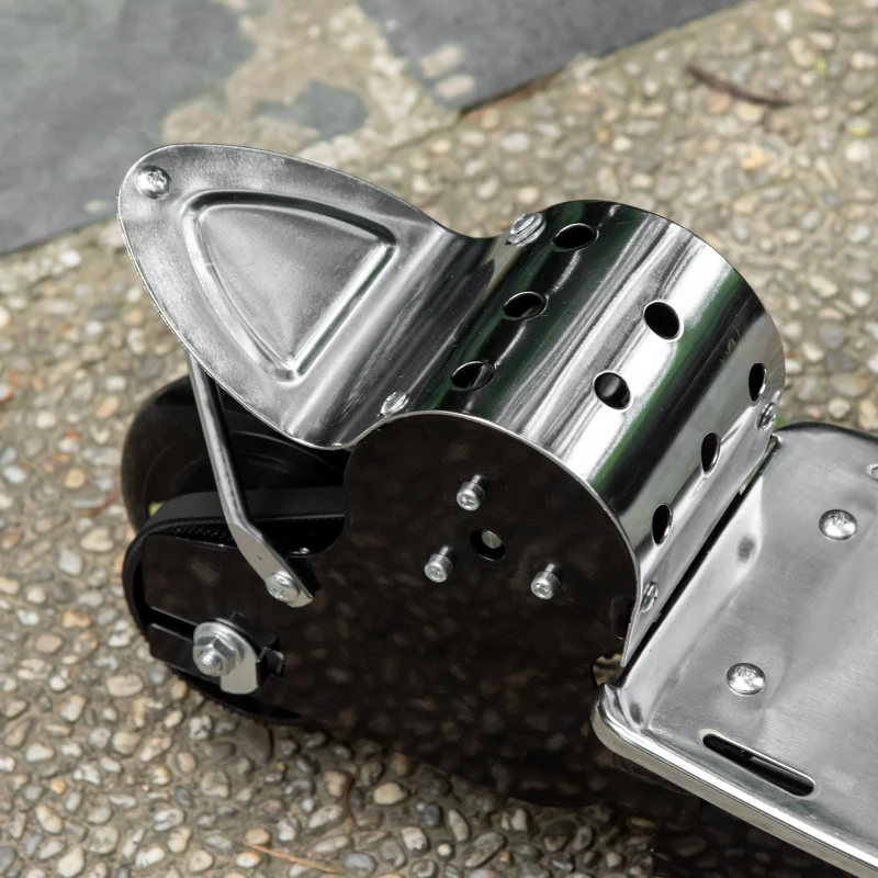 HOMCOM Elektrischer Roller 120 W faltbar für Kinder von 7 bis 12 Jahren, höhenverstellbarer Lenker und Sattel, maximale Geschwindigkeit 10 km/h, schwarz