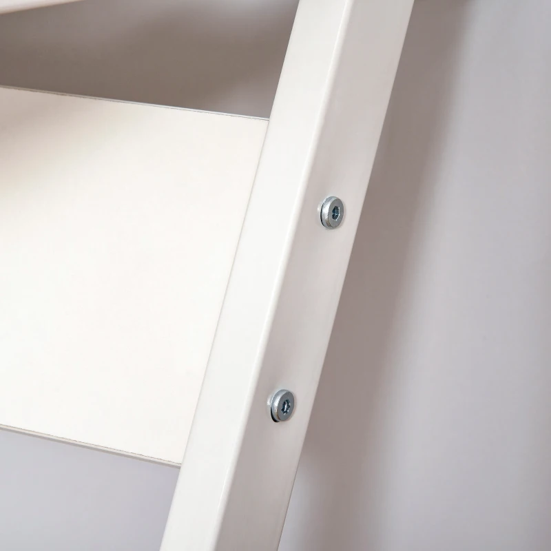 HOMCOM Tavolo Porta PC Classico e Salvaspazio, Piano Tastiera a Scomparsa, 4 Ruote e Ripiano Inferiore Bianco 60x48x73cm