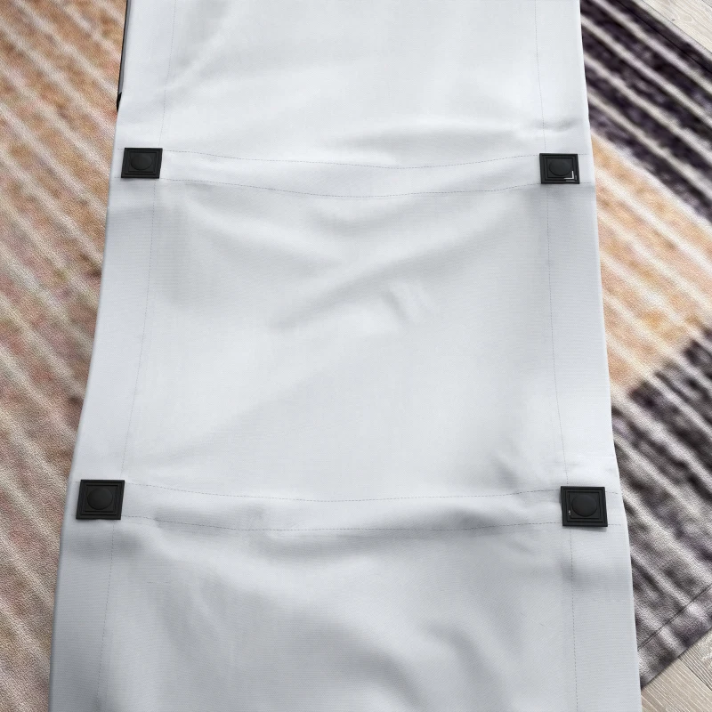 Outsunny Lot de 2 Klappbare Sonnenliegen Gartenliegen mit seitlicher Tasche und Oxford-Kopfstütze in Grau