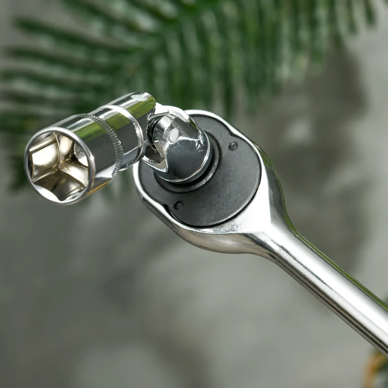 DURHAND Boîte à outils avec ensemble d'outils de 116 pièces, mobile, verrouillable, boîtier en acier, 45 x 24 x 27 cm, noir