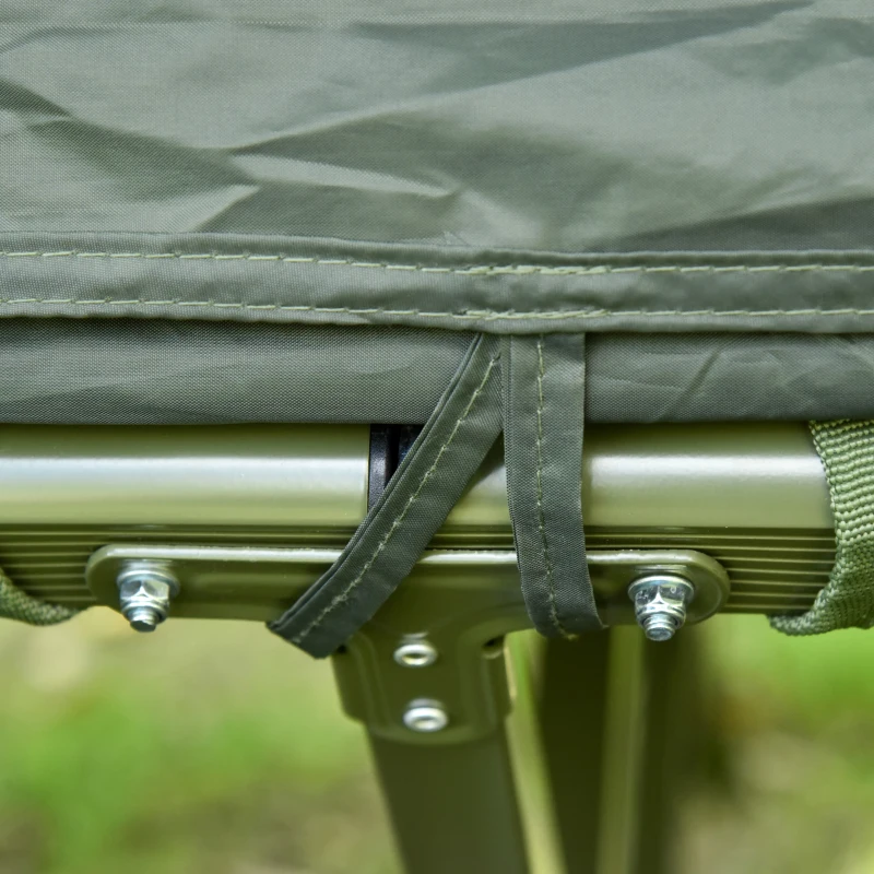 Outsunny Ensemble de tente de camping pour 2 personnes avec lit de camp et matelas pneumatique Vert