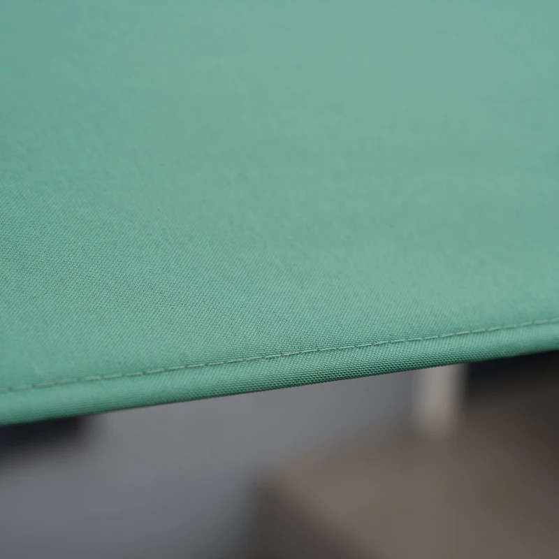 Outsunny Neigbarer rechteckiger Sonnenschirm aus Aluminium Polyester Hochdichte 3 x 2 m Grün
