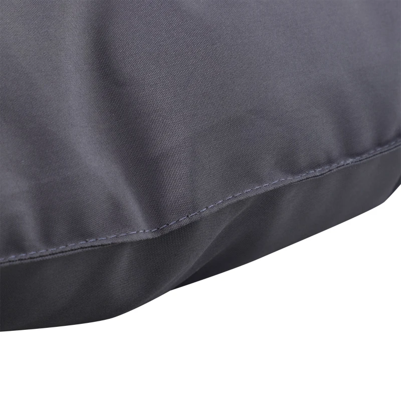 Outsunny Sitzkissen Rückenkissen für Gartenbank Schaukel Gartensofa 2-Sitzer Großer Komfort 132 x 110 x 10 cm Grau