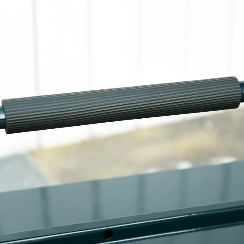 Boîte à outils DURHAND Boîte à outils Boîte à outils Montage Vide Compact avec 5 compartiments pliables en acier robuste (SPCC) Vert foncé 45 x 20 x 34,5 cm