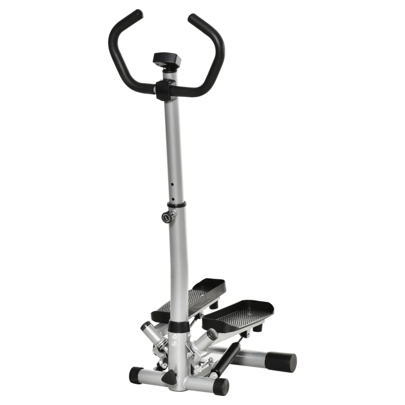 HOMCOM Stepper Entraînement à Domicile avec Écran LCD Vitesse Ajustable Métal ABS 55 x 53 x 118-128 cm