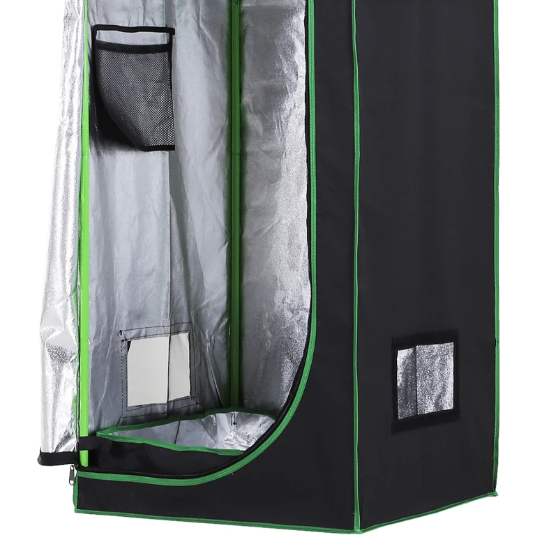 Outsunny Tenda da Coltivazione Idroponica in Mylar e Oxford 600D per Riflettere la Luce grow box grow tenda 60x60x140 cm
