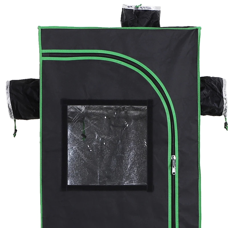 Outsunny Tenda da Coltivazione Idroponica in Mylar e Oxford 600D per Riflettere la Luce grow box grow tenda 60x60x140 cm