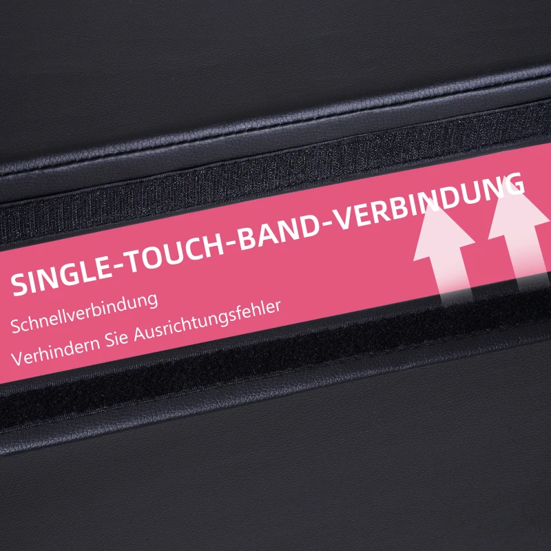 HOMCOM Paaldansmat, 5 cm dikke ronde kunststof mat voor paaldansoefeningen, gymnastiek, yoga, Zwart