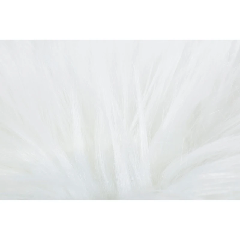 Homcom Kunstfell  80 x 55 x 6,1 cm Weiß