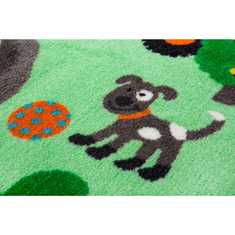 Homcom Kinderteppich Straße Bauernhof 190 x 133 x 0,45 cm