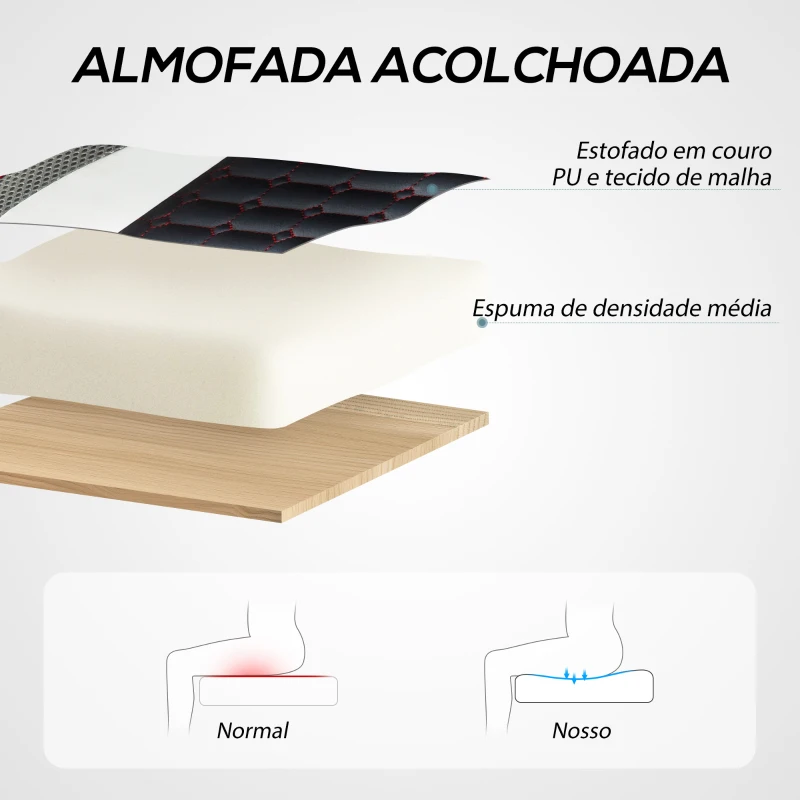 HOMCOM Cadeira Gaming com Altura Ajustável Suporte Lombar e Apoio para a Cabeça 60,5x67x107,5-116,5 cm Multicor