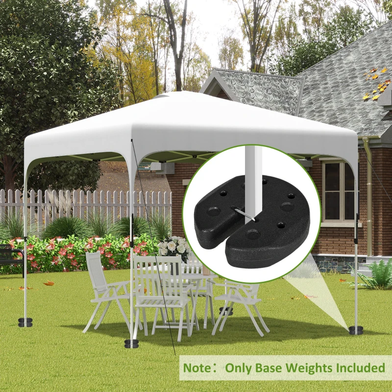 Outsunny Gazebo Weights Set of 8, 24KG Weights for Gazebo Legs with Reinforce Pins and Carry Belt, for Gazebos Shelters Marquees Tents