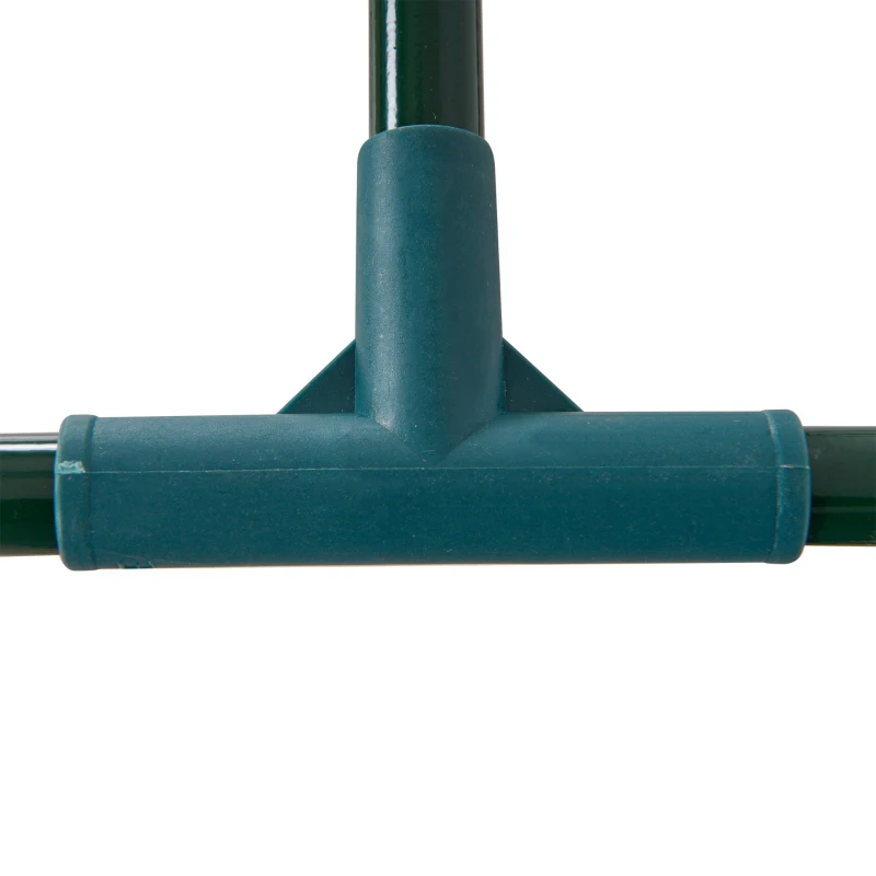 Outsunny Szklarnia, szklarnia z drzwiami, inspekt, dom dla roślin, hodowla roślin, Stal, Tworzywo sztuczne, 200 x 100 x 80 cm, Zielona