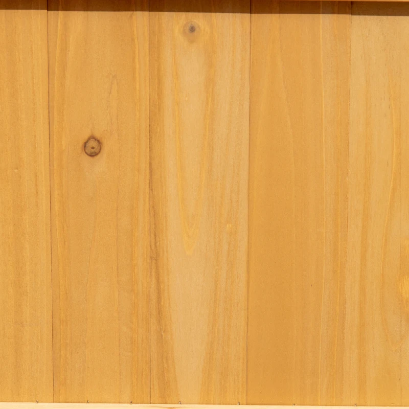 Outsunny Fioriera da Esterno in Legno d'Abete con Design Verticale Rialzato, 90x45x180 cm, Giallo