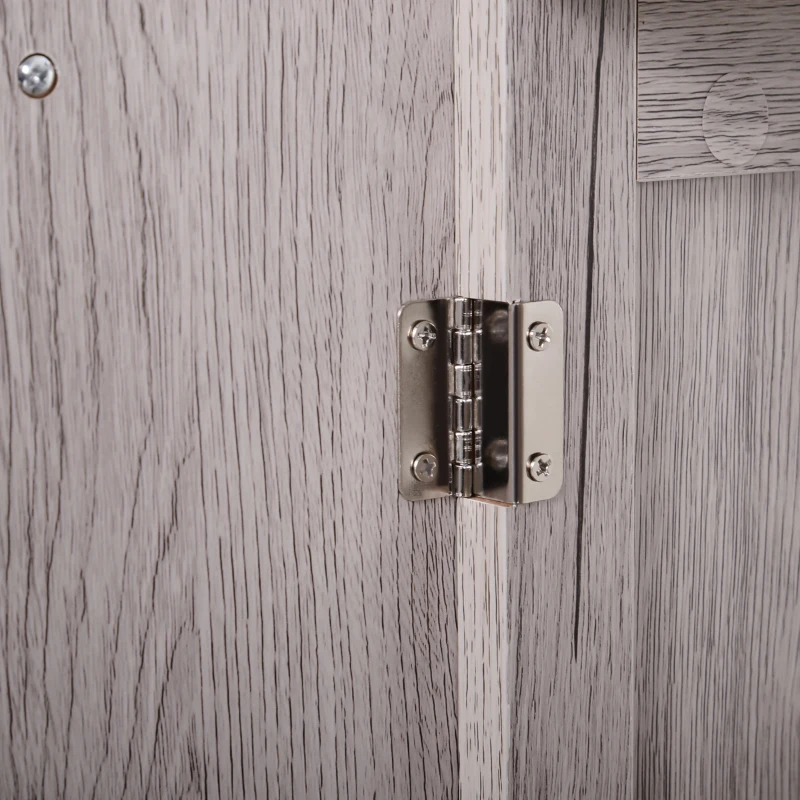 HOMCOM Under Sink Bathroom Wood Cabinet Storage Sink Basin Storage w/ 2 Doors Storage Cupboard