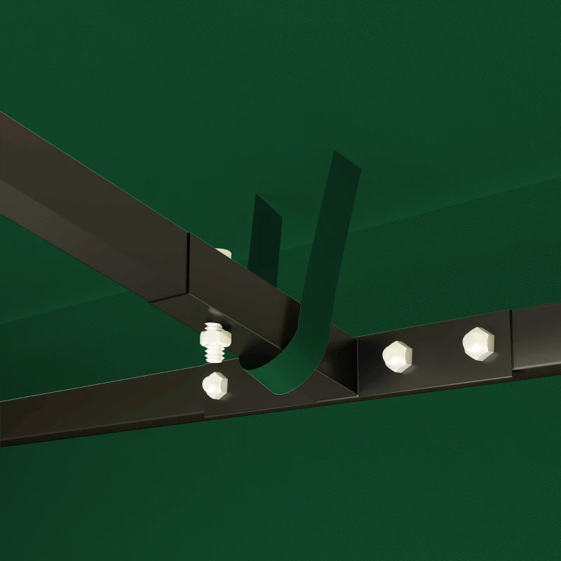 Outsunny Copertina Foisor 298×298 cm Verde