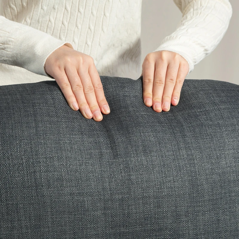 HOMCOM Massagesessel mit Heizfunktion, 2 Massagebereiche, Liegefunktion, bis 150 kg, Dunkelgrau
