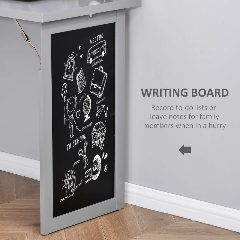 Homcom Birou Pliabil 3-in-1 – Biblioteca, Tabla & Masa Dining, 98×153 cm