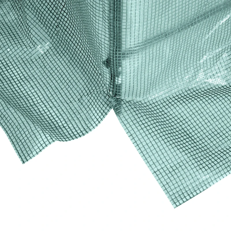 Outsunny Stevige Foliekas voor Jaarrond Tuinieren - Groen