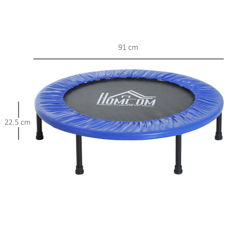 HOMCOM Trampolino Tappetino Elastico Fitness Giardino Φ91 x 22.5cm